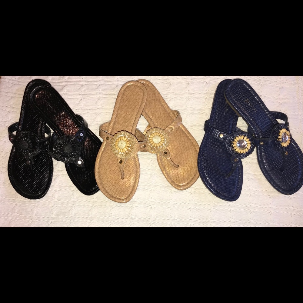 3 PAIR OF LINDSAY PHILLIPS FLIP FLOPS SIZE 8
